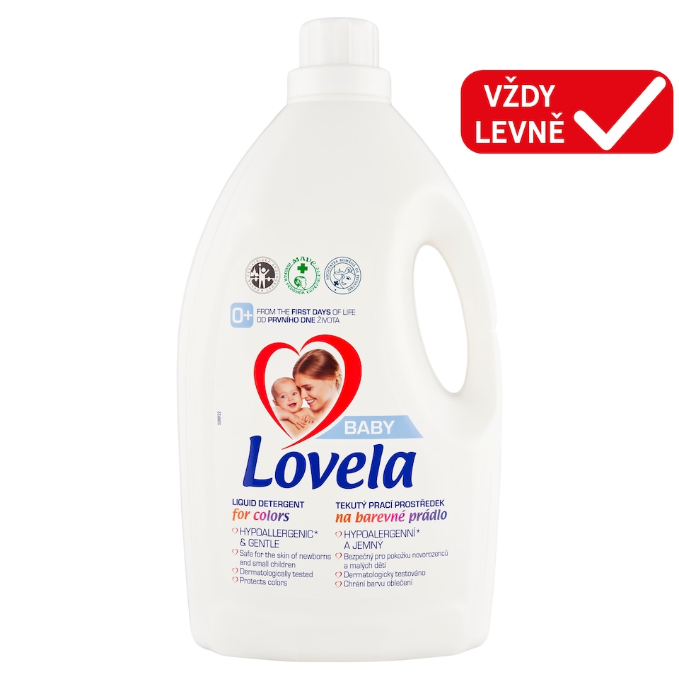 image 1 of Lovela Baby Liquid Detergent for Colors 32 Washes 2.9L