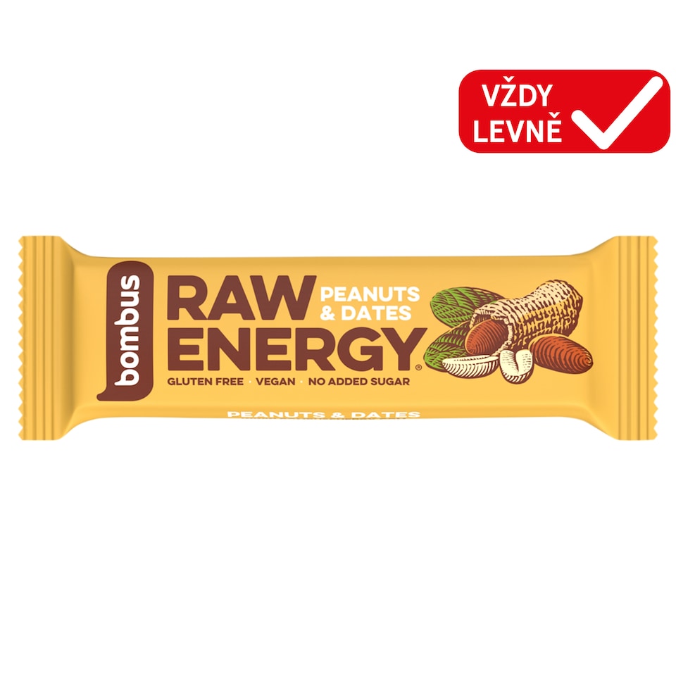 Bombus Raw Energy Peanuts & Dates 50g
