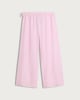 image 4 of OH ME OH MY Textured Wide Leg Beach Trousers in Pink