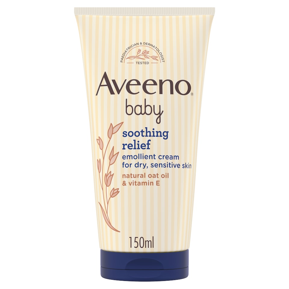 image 1 of Aveeno Baby Soothing Relief Emollient Cream Baby Lotion Dry Skin 150ml