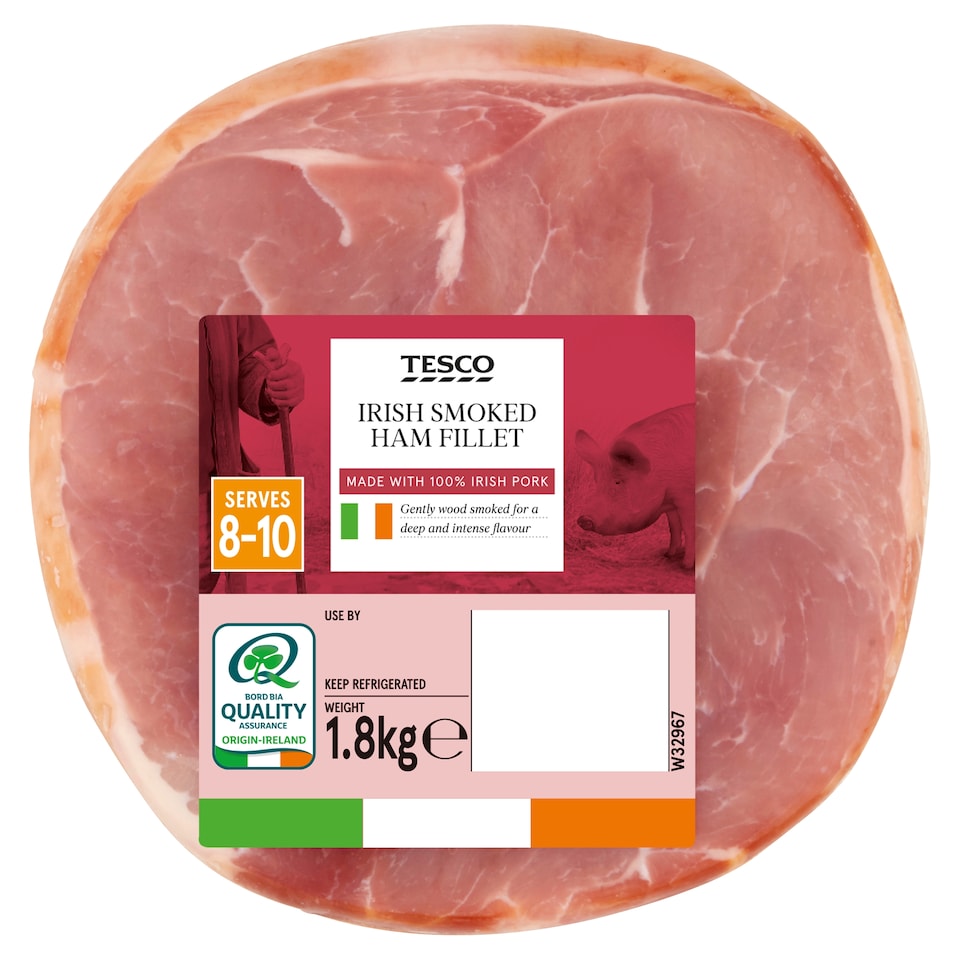 Tesco Irish Smoked Ham Fillet 1.8Kg