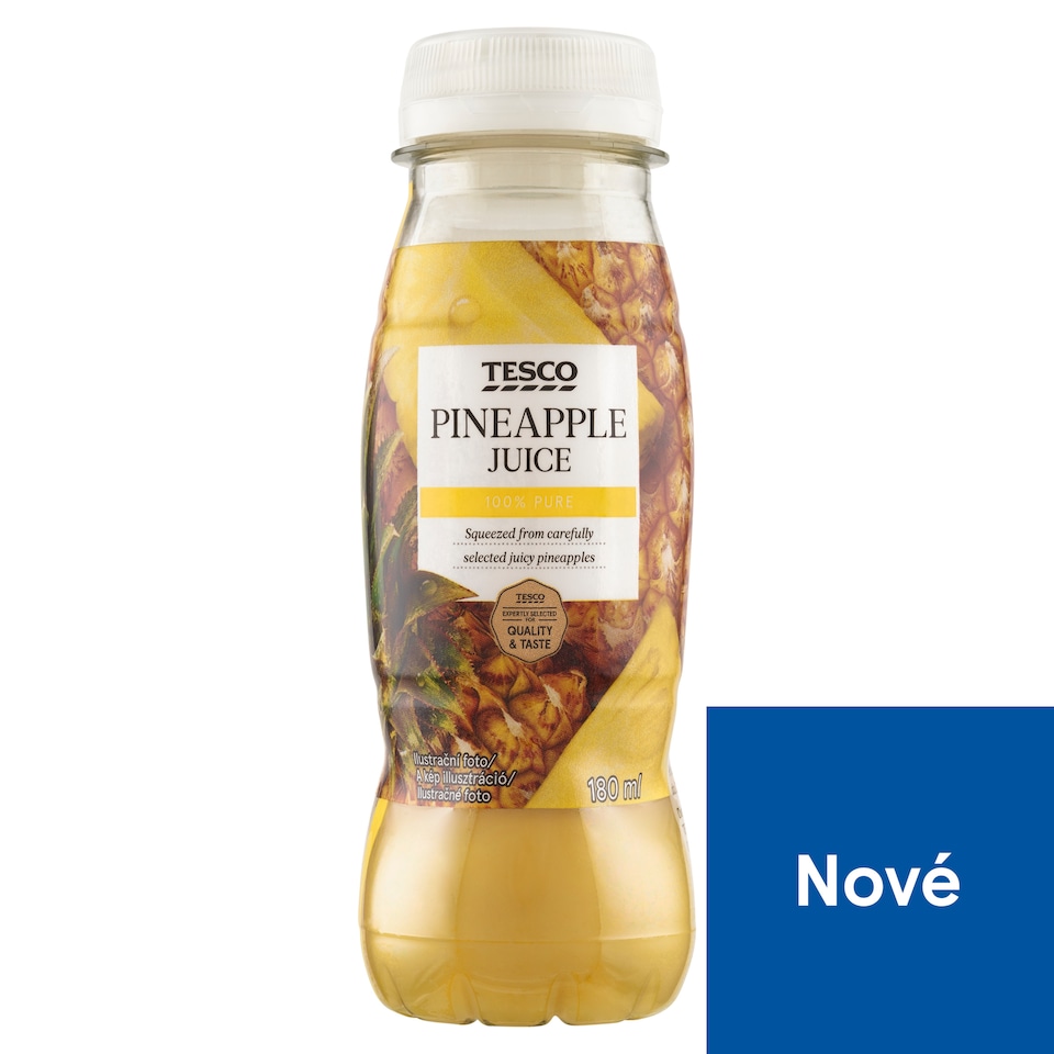 Tesco 100 % ananasová šťáva 180ml