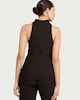 image 3 of F&F Crinkle Textured Draped Co-ord Top in Chocolate