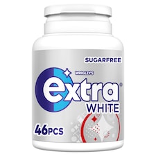 Extra White Sugar Free Chewing Gum Bottle 46 Pieces 64g