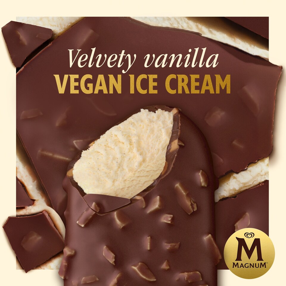 image 1 of Magnum Collection Vegan Almond Ice Cream Sticks 3 x 90ml