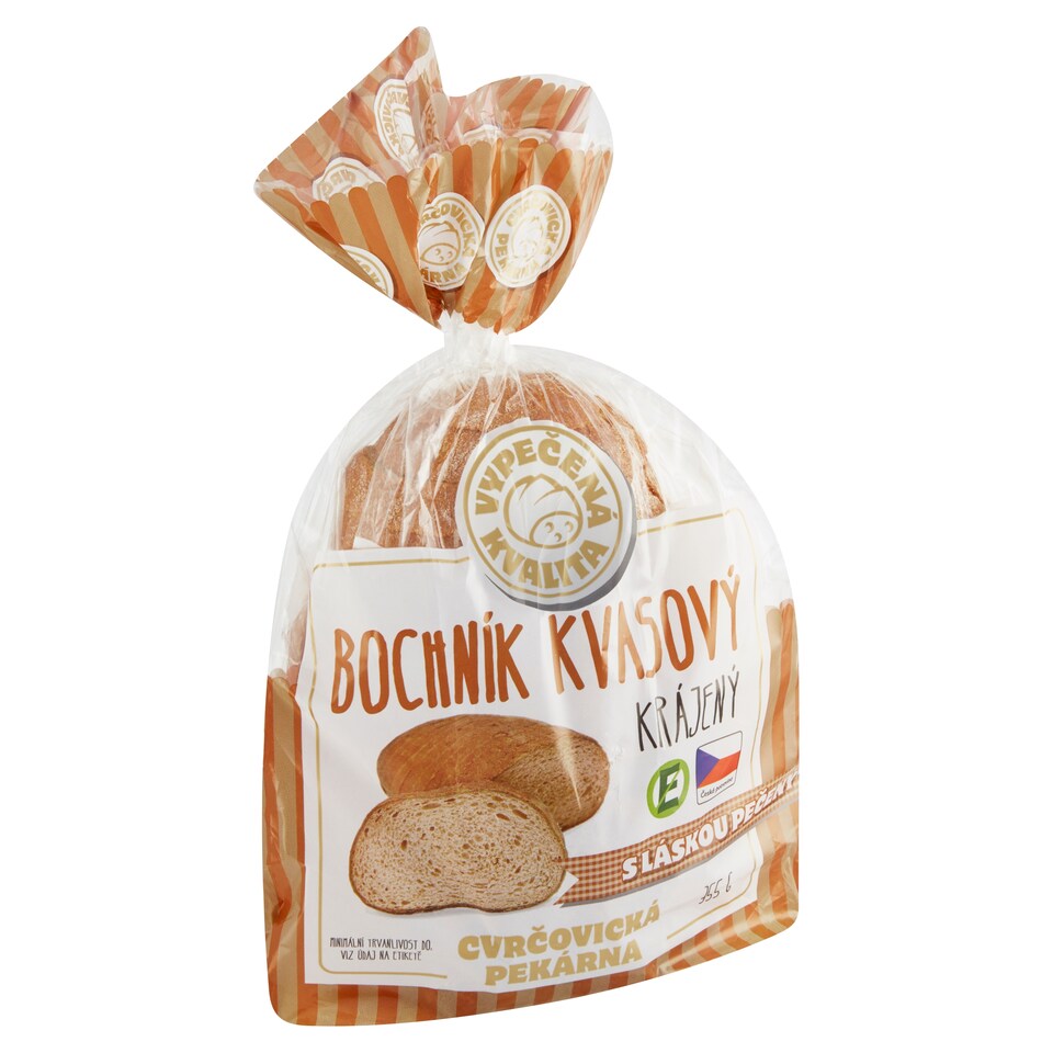 Cvrčovická Pekárna Bochník kvasový krájený 355g