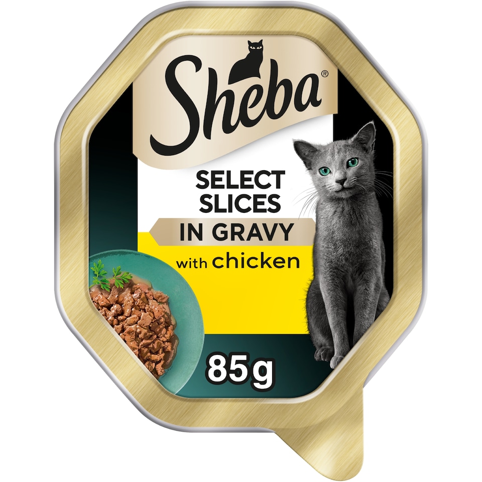 image 1 of SHEBA® Select Slices Adult Wet Cat Food with Chicken in Gravy 85g Tray