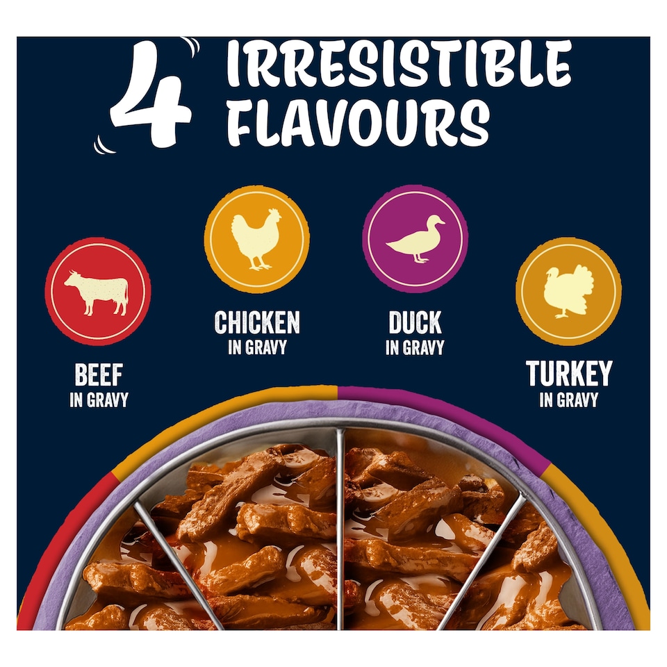 image 1 of FELIX Tasty Shreds Farm Selection in Gravy Wet Cat Food 12x80g