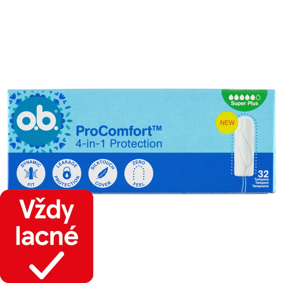 obrázok 1 z O.B. ProComfort Super Plus tampóny 32 ks