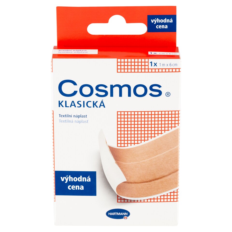 obrázok 1 z Hartmann Cosmos Klasická textilná náplasť 1 m x 6 cm 1 ks