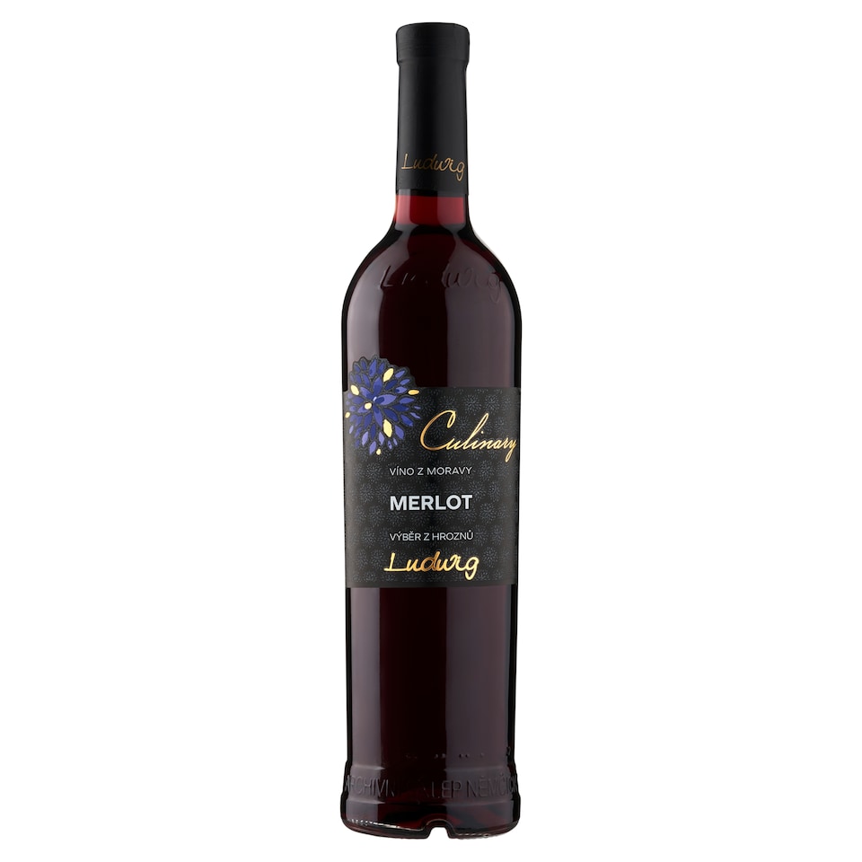 Ludwig Culinary Merlot jakostní víno s přívlastkem výběr z hroznů suché 0,75l