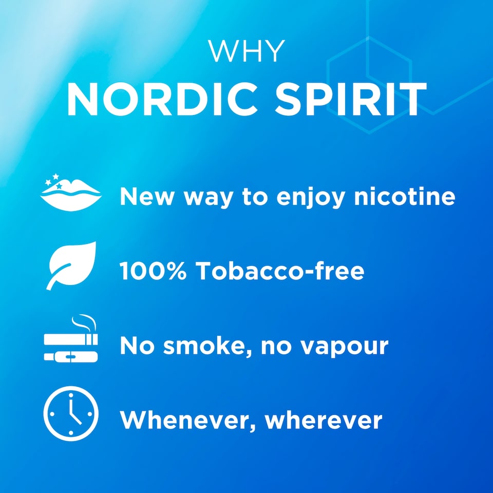 image 1 of Nordic Spirit Frosty Mint Tobacco Free Nicotine Pouches Extra Strong 20 Pack 11mg 14g