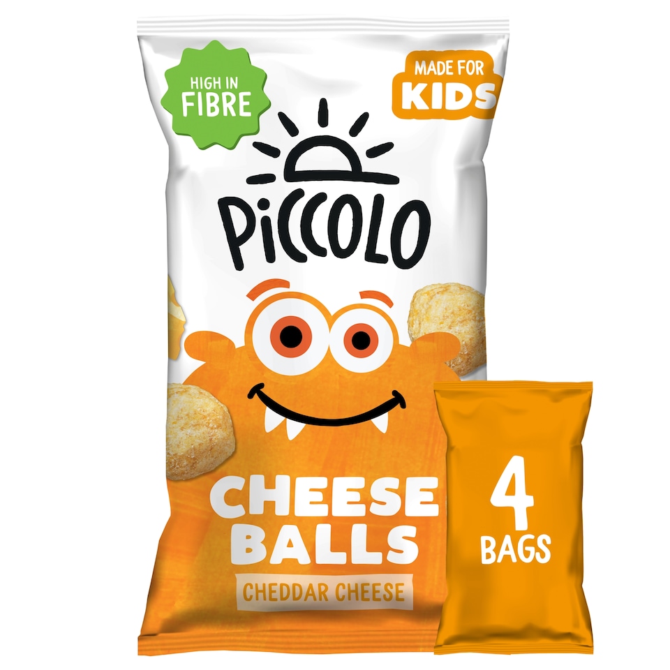 Piccolo Kids Organic Cheese Multigrain Balls 4x15g