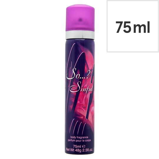 So...? Body Spray Sunful 75Ml Tesco Groceries