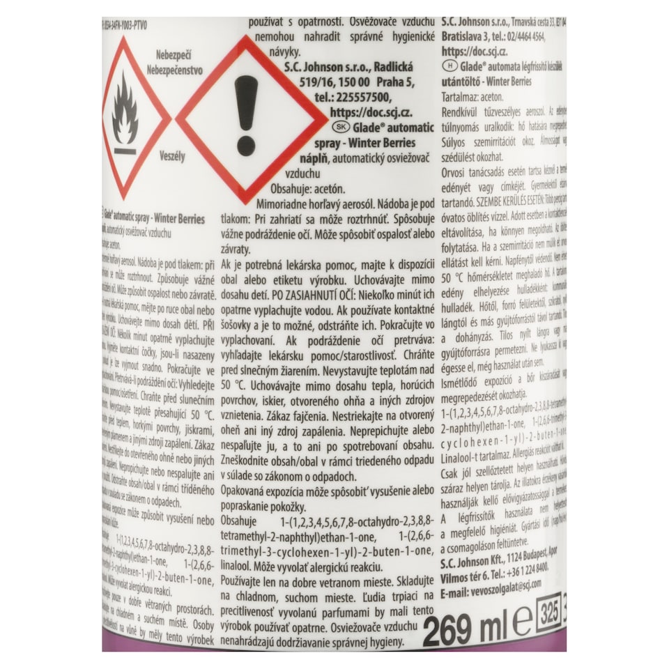 obrázok 1 z Glade Winter Berries náplň automatický osviežovač vzduchu 269 ml