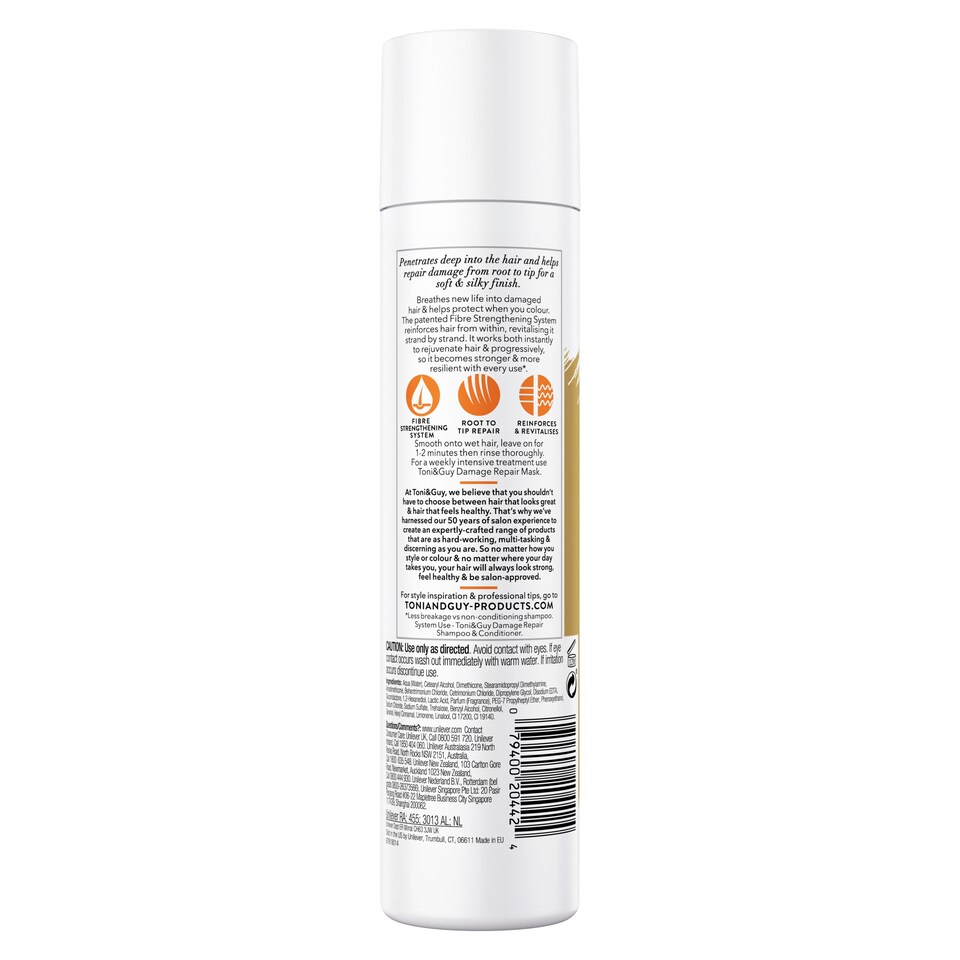 image 1 of Toni & Guy Cleanse Damaged Hair Conditioner 250Ml