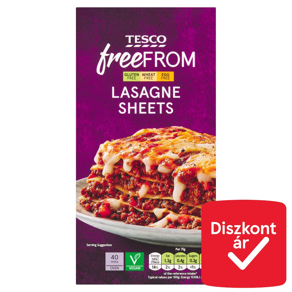 Tesco Free From kukoricalisztből és rizslisztből készült száraztészta 250 g