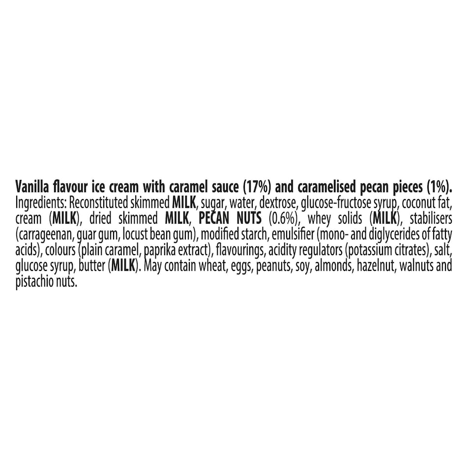 image 1 of CARTE D'OR VANILLA CARAMEL AND PECAN MINI ICE CREAM TUB 200ML