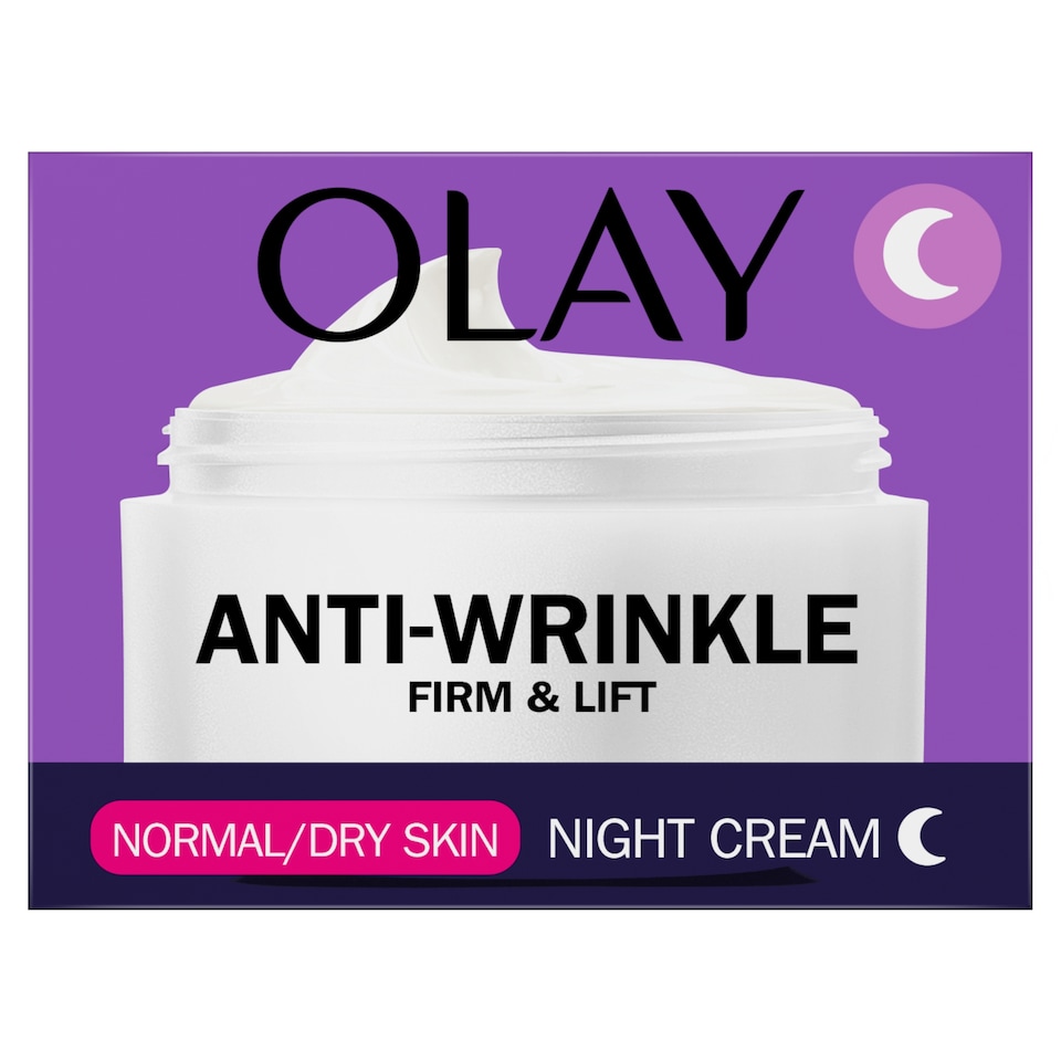 image 1 of Olay Anti Wrinkle Firm & Lift Night Moisturiser 50ml