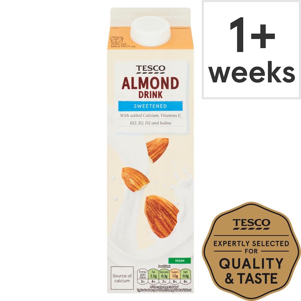 Tesco Sweetened Almond Drink 1L
