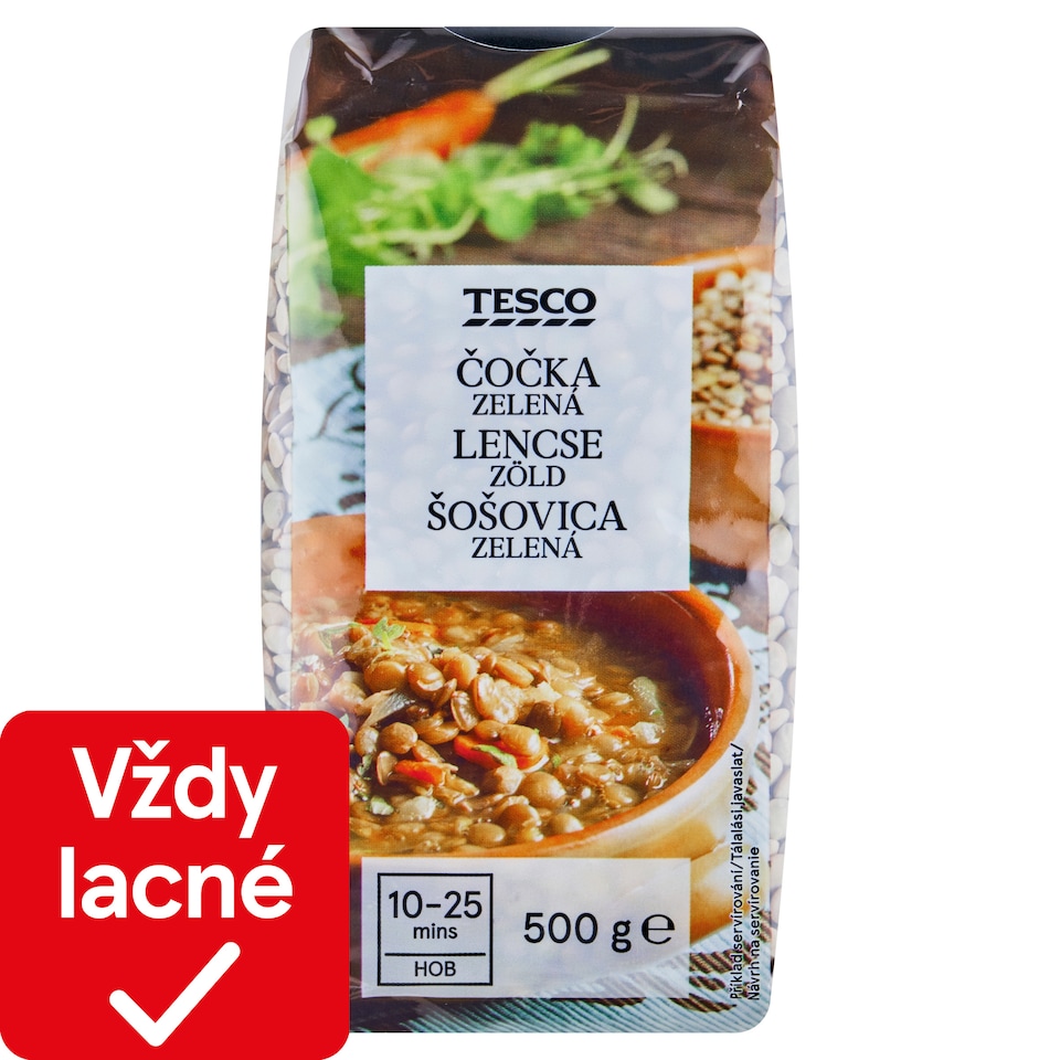 Tesco Šošovica zelená 500 g