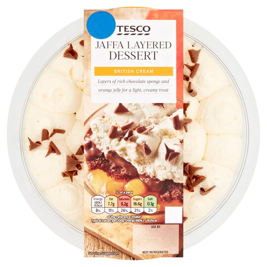 Tesco Jaffa Cake Dessert 600G Tesco Groceries