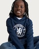 image 1 of Chelsea Logo Cotton Rich Hoodie in Blue