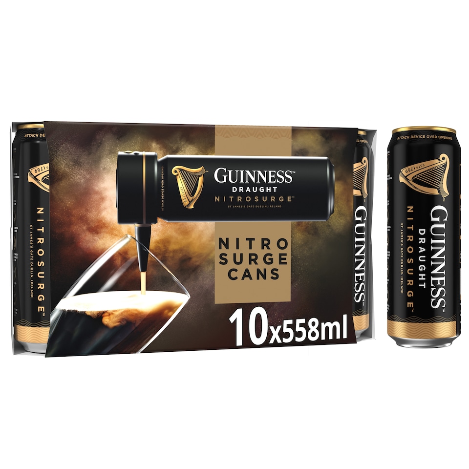image 1 of Guinness Draught Nitrosurge 10 X 558Ml