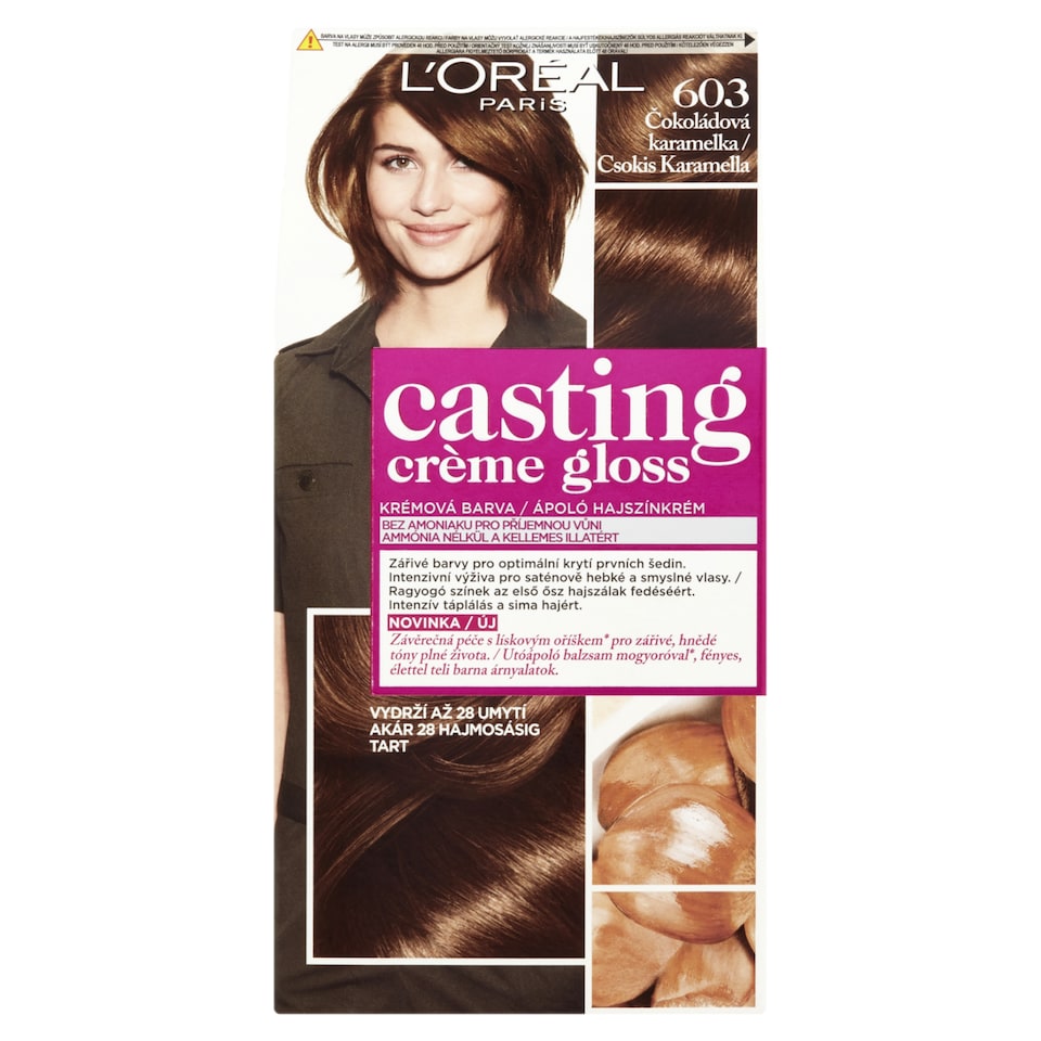 ĽOréal Paris Casting Créme Gloss hajszínező 603 Csokis Karamella 48 +72 +60 ml