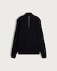 image 4 of F&F Pure Cotton Ribbed Half Zip Jumper in Navy
