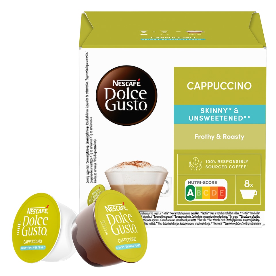 Obrázek 1 pro produkt NESCAFÉ Dolce Gusto Cappuccino Skinny Unsweetened - kávové kapsle - 16 ks