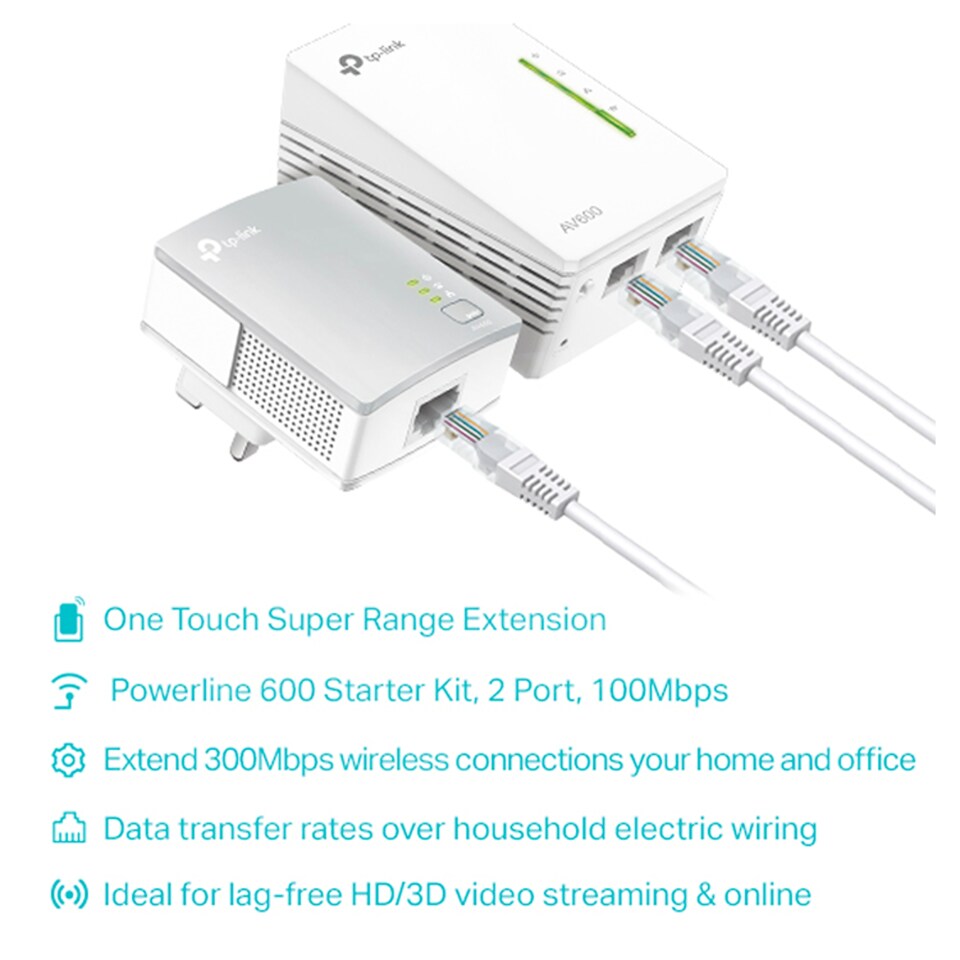 image 1 of Tp-Link 300Mbps Wi-Fi 600Mbps Tl-Wpa4220 Kit