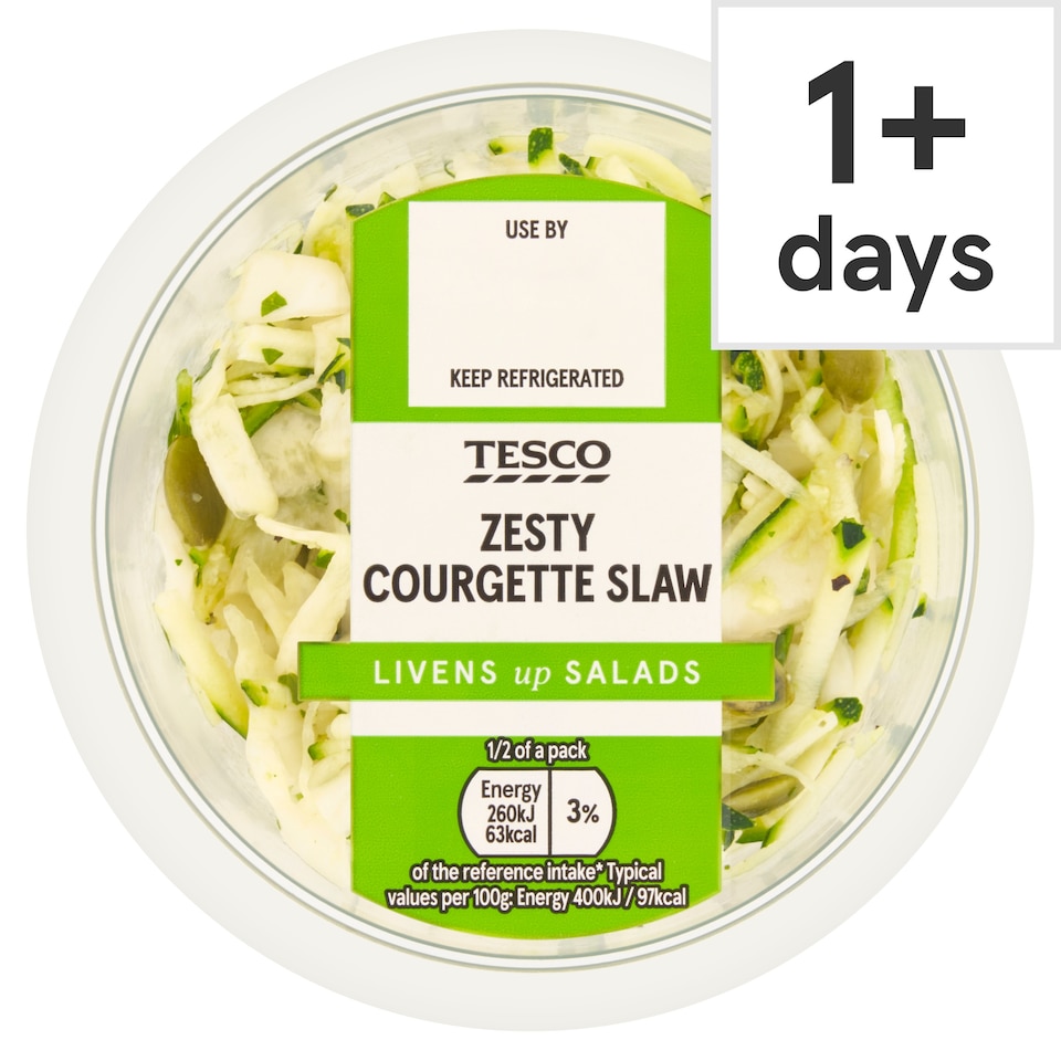 Tesco Zesty Courgette Slaw 130g