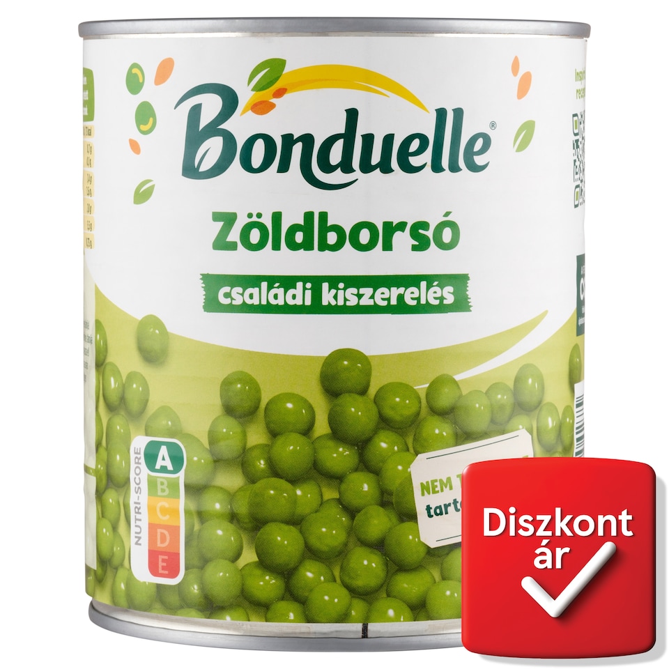 Bonduelle zöldborsó 800 g  1. kép