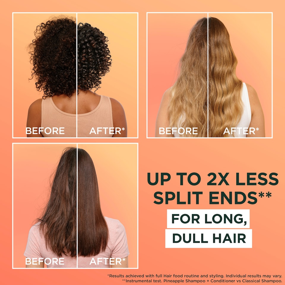 image 1 of Garnier Ultimate Blends Hair Food Pineapple Conditioner 350ml
