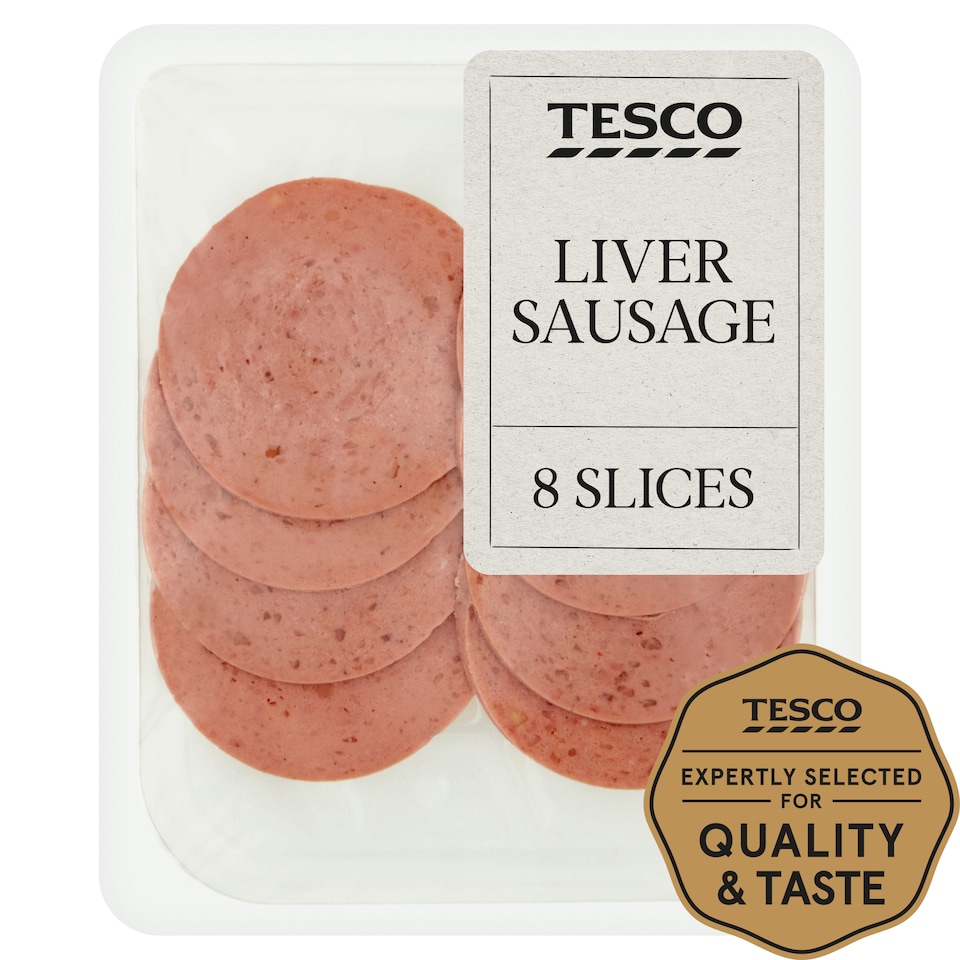 Tesco Liver Sausage 8 Slices 100G