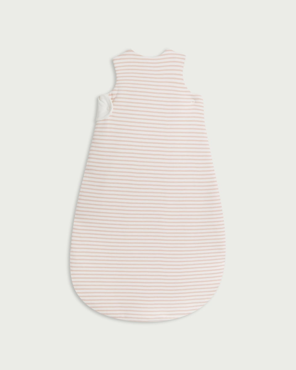 image 1 of F&F Baby Pure Cotton Bear Striped 2.5 Tog Sleeping Bag in White
