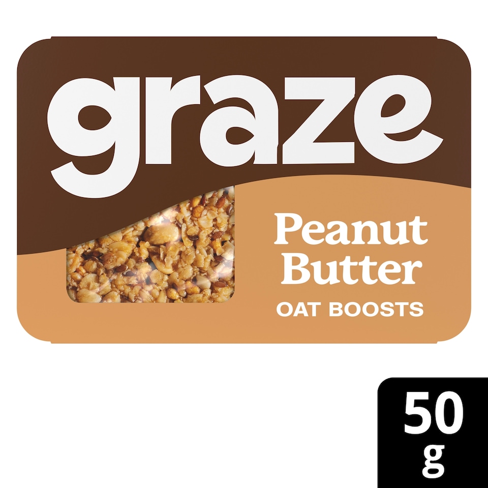 image 1 of Graze Peanut Butter Flapjack 50G