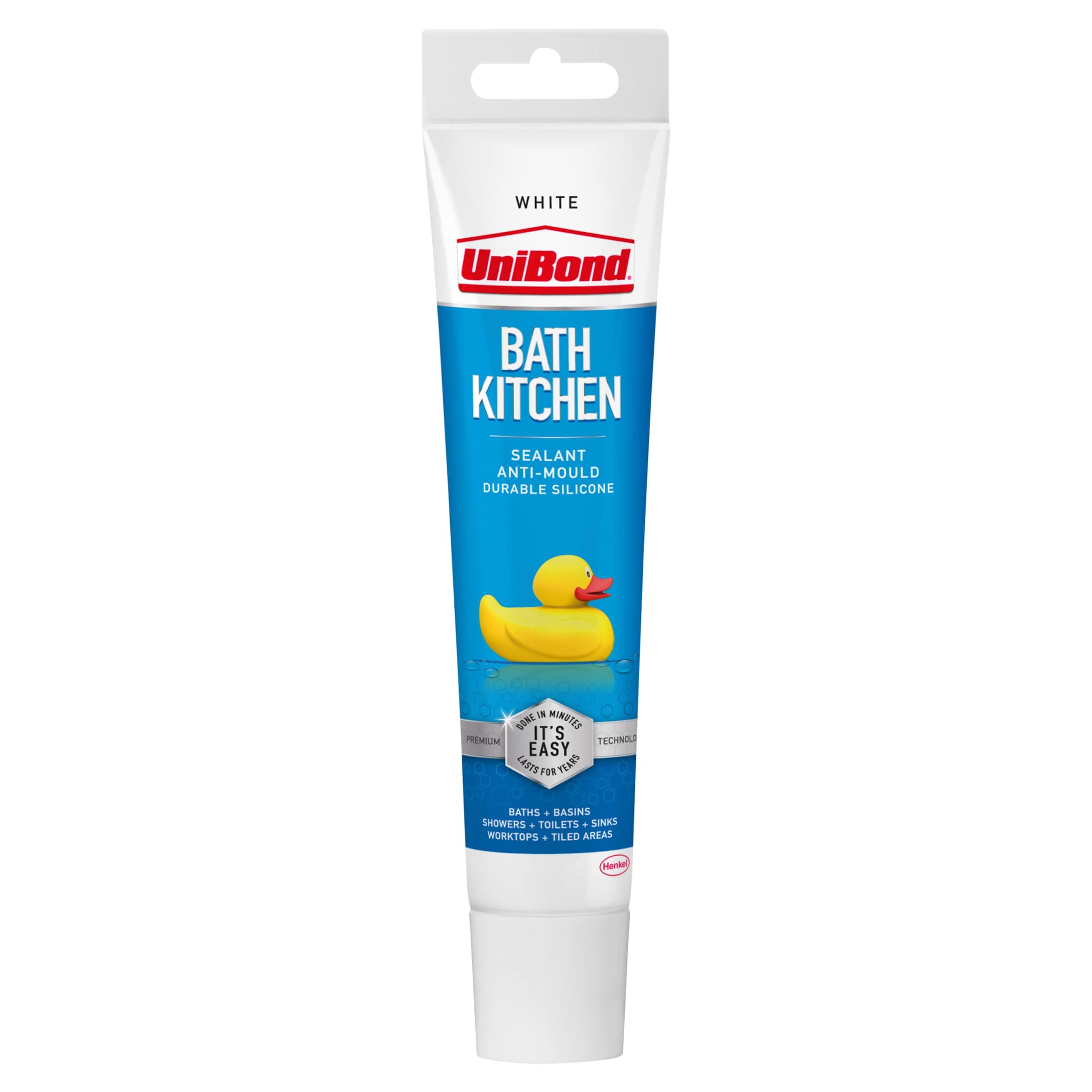 UNIBOND BATH & KITCHEN WHITE SEALANT TUBE 50ML