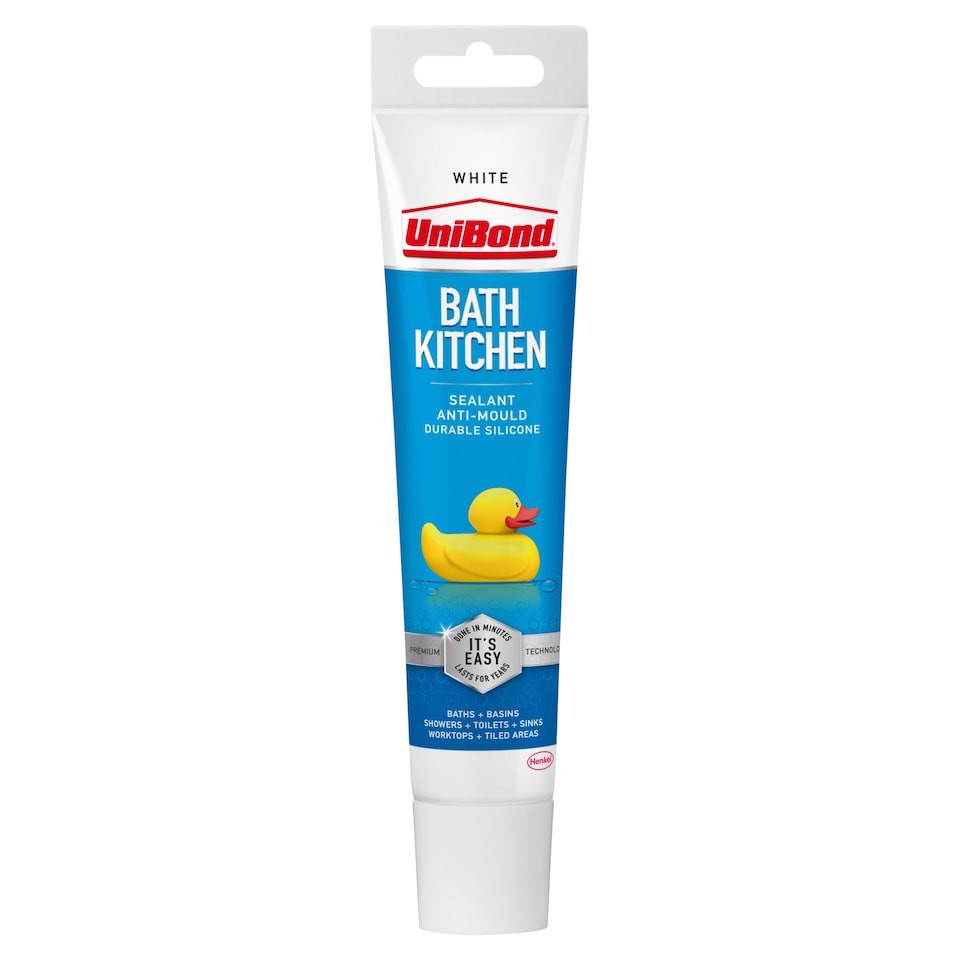 UNIBOND BATH & KITCHEN WHITE SEALANT TUBE 50ML