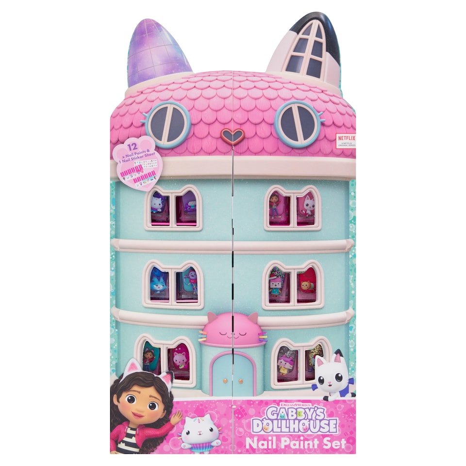 image 1 of Gabby's Dollhouse nail paint set