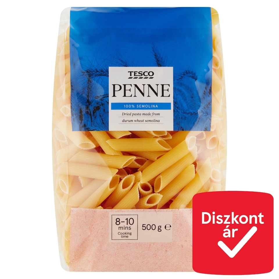 Tesco Penne durum száraztészta 500 g