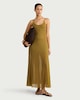 image 1 of The F&F Edit Mesh Bead Detail Strappy Midi Dress in Olive