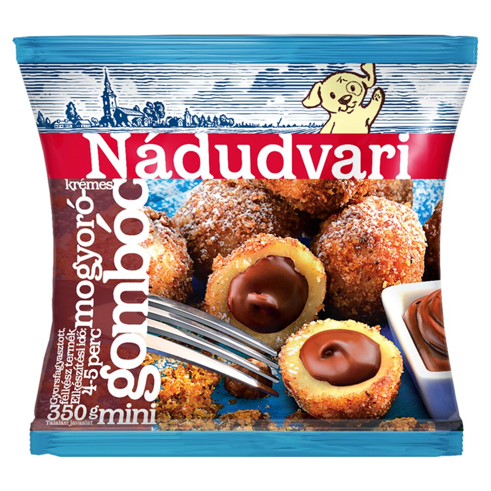 Nádudvari gyorsfagyasztott mogyorókrémes gombóc 350 g