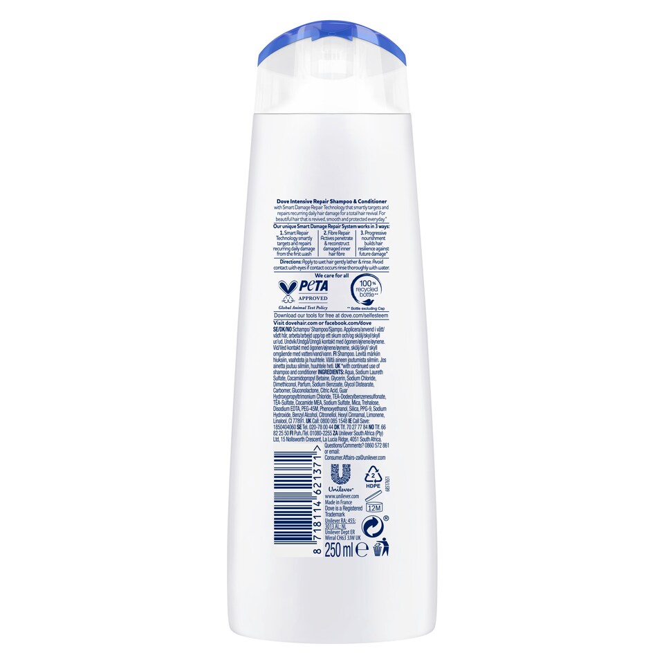 image 1 of Dove Intensive Repair Shampoo 250Ml