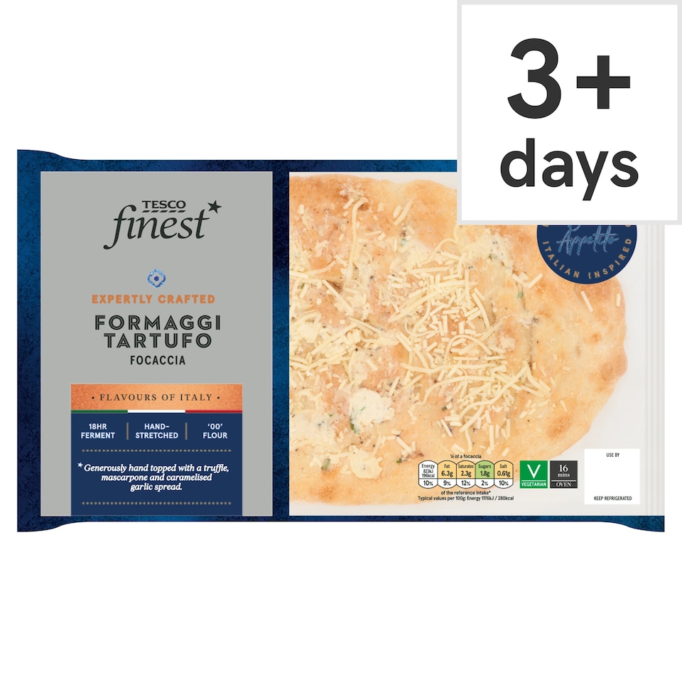 Tesco Finest Formaggi Tartufo Focaccia 300g