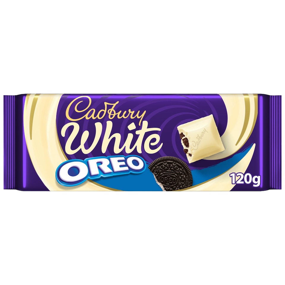 Cadbury Oreo White Chocolate Tablet 120G