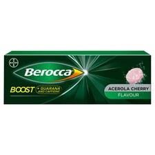 Berocca Boost Effervescent Vitamin Energy Tablets with Acerola Cherry and Guarana 10s
