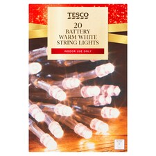 Tesco 20 Battery Warm White Lights