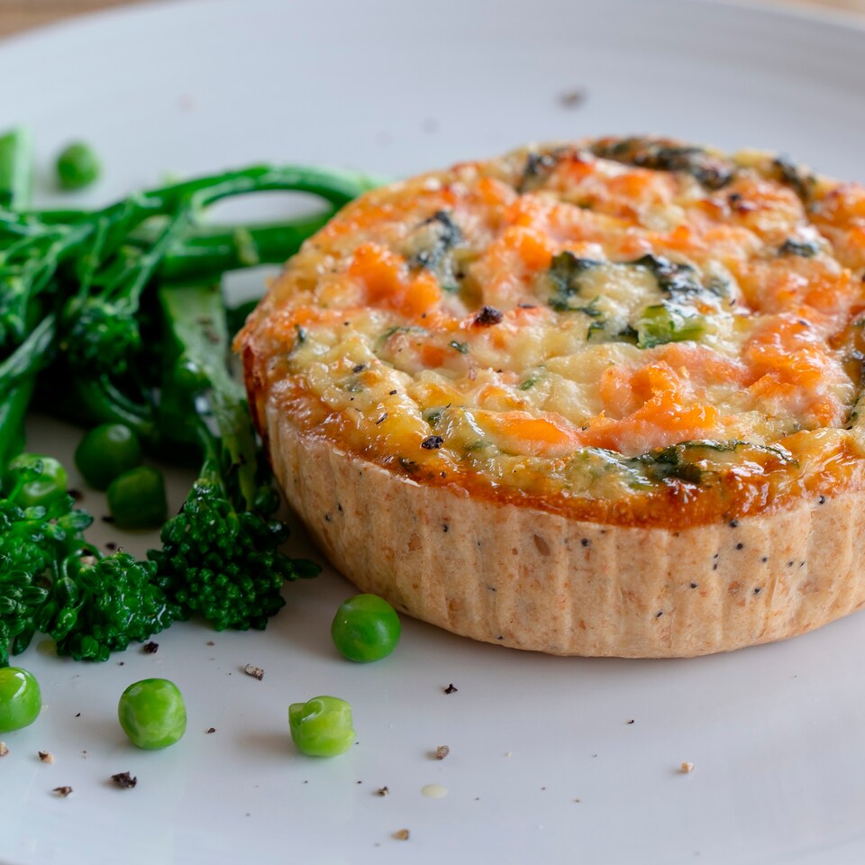image 1 of Higgidy Smoked Salmon & Spinach Quiche 155G